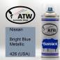 Preview: Nissan, Bright Blue Metallic, 426 (USA): 400ml Sprühdose, von ATW Autoteile West.